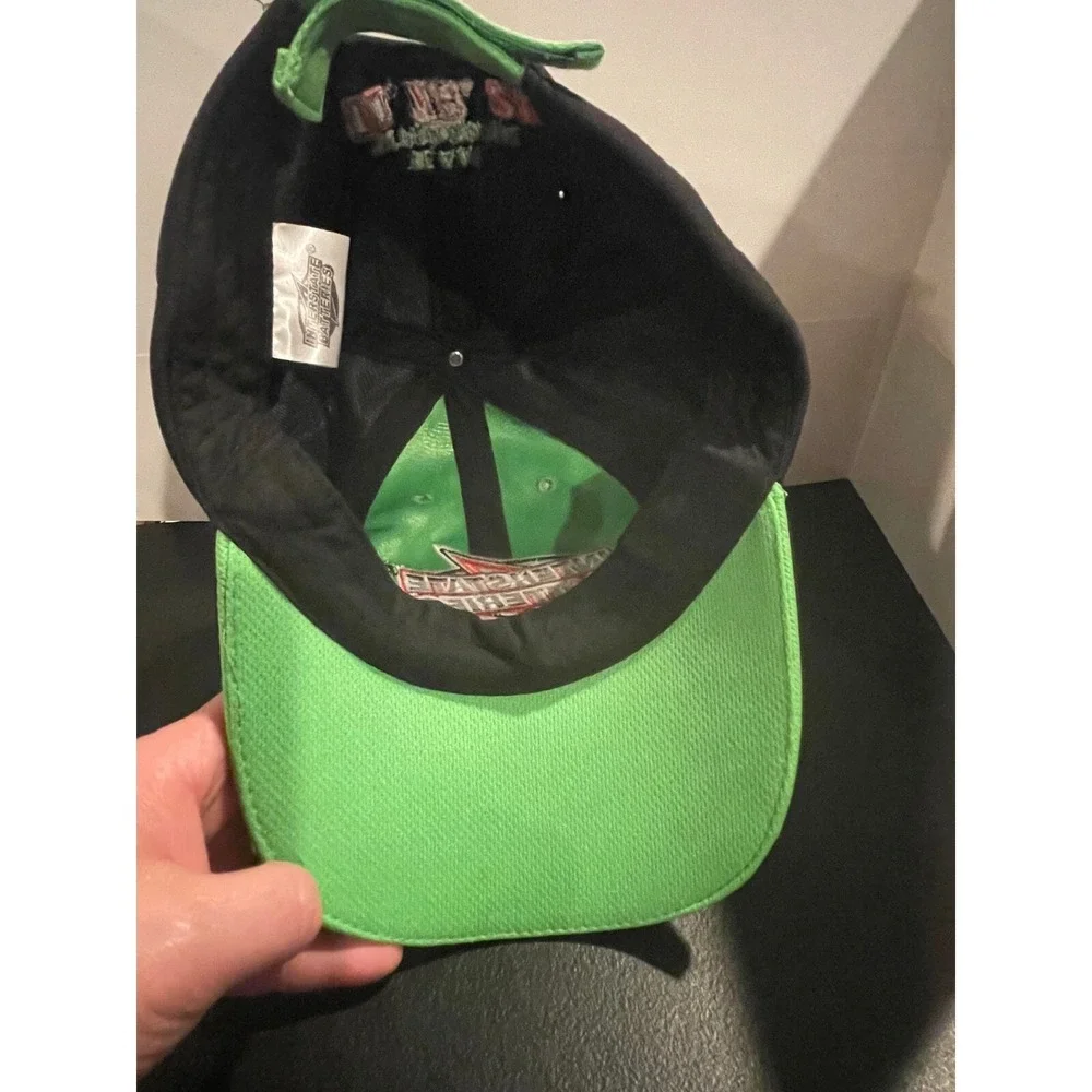 Interstate Batteries NASCAR Racing Hat Neon Green Black Team 11 18 20 Cap